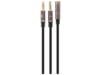 Розділювач Аудіо виходу 3,5mm for PC Колір Чорний