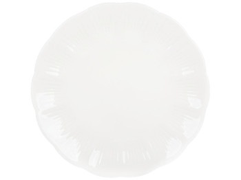 Тарілка порцелянова White Flower біла, D28,3см