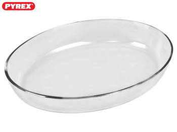 Противень термостекло Pyrex овальный 35x24см