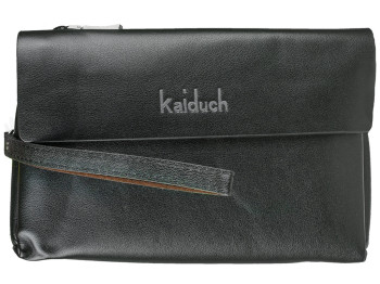 Клатч унісекс чоловічий/жіночий чорний "Kaiduch" 22х5х14,5см