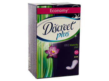 Прокладки ежедневные Discreet Plus "Deo Water Lily Plus" 50шт 3капли