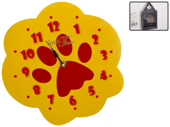 Часы настенные Лапа детские, МДФ 28,5х4,5х27,5см