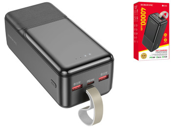 Універсальна Мобільна Батарея Borofone BJ33C PD30W 40000 mAh Колір Чорний