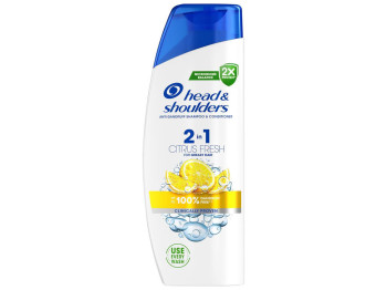 Шампунь 2 в 1 Head & Shoulders Цитрусова свіжість проти лупи, 330мл