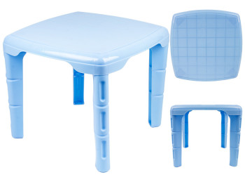 Стол детский квадратный 57х57х46см (цвет голубой) Консенсус