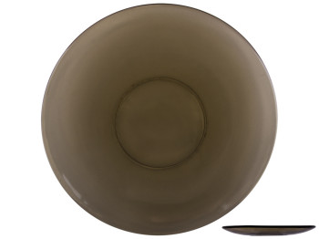 Тарелка десертная Vittora "Basilico" стеклянная дымка 16,7см 62071-01