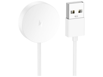 Кабель зарядки для годинника Hoco Y29, USB-A, силіконовий, 60 см, колір білий