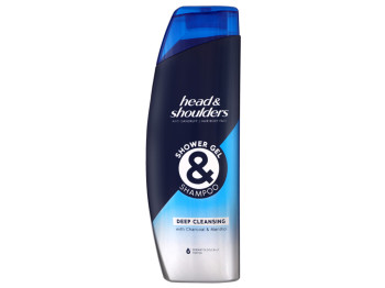 Шампунь и гель для душа против перхоти Head&Shoulders Глубокое очищение 270мл