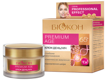 Крем для обличчя денний та нічний Біокон Professional effect Premium age 65+ 50мл