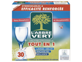 Таблетки для миття посуду LArbre, 30шт