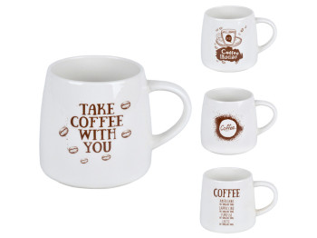 Чашка "Coffee time" 440мл, порцеляна
