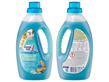 Гель для стирки Denkmit Beach Breeze, для белого и светлого белья, аромат морской свежести, 1,5л
