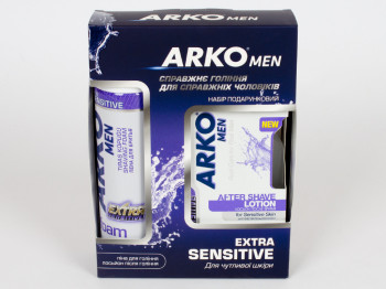 Подарочный набор ARKO "Extra Sensitive" (пена для бритья, лосьон после бритья)
