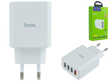 Сетевое Зарядное Устройство Hoco C102A Fuerza QC3.0 28.5W Цвет Белый