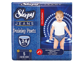 Підгузки - трусики Sleepy Jeans Junior, розмір 5 (11 - 18кг) 24шт