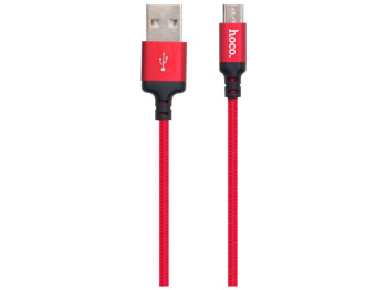 Кабель USB Hoco X14 Times Speed Micro 2m Цвет Красно-Чёрный