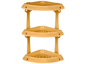 Полиця R plastic, кутова, 3 яруси, бежева, 14301