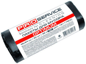 Пакети для сміття PRO service Optimum чорні 35л 30шт 16117800