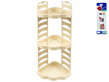 Полка настенная Роса (цвет - бежевый) Efe plastics 21х21х59см