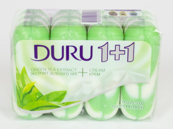 Крем-мило Duru "1 + 1 еко - зелений чай" 90гр (ціна за набір 4 шматки) S-261H
