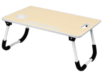 Столик-подставка для ноутбука, складные ножки, 60х40х26см, цвет светлое дерево