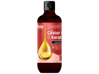Шампунь для волосся Bio Naturell, з касторовою олією та кератином, 355мл