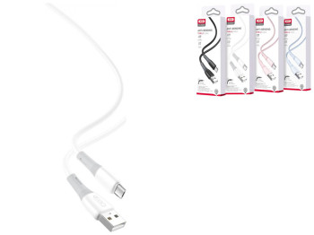 Кабель USB XO NB225 Silicone two-color Type C Цвет Белый