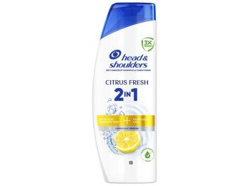 Шампунь Head & Shoulders 2 в 1 Citrus Fresh, проти лупи, 400мл