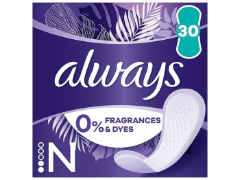 Прокладки гигиенические ежедневные Always Daily Fresh Normal Duo 0% отдушек и красителей, 30шт