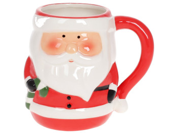 Кружка керамическая Санта, 500мл, цвет - красный