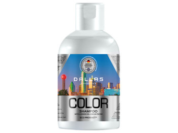 Шампунь Dalas Color Protecting для фарбованого, пошкодженого волос. з лляною олією і УФ-фільтром 1л