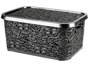 Корзинка R plastic Ажур, 6л, 28,5x20,5x12,5см, металік, 30606