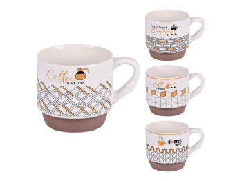 Чашка "Coffee the best" 340мл, порцеляна