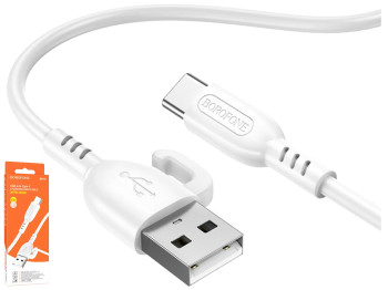 Кабель USB Borofone BX91 Type-C 3A Цвет Белый