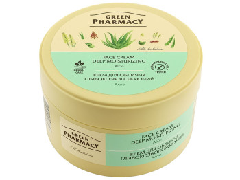 Крем для лица Green Pharmacy Алоэ, с глицерином, кокосовым маслом и пантенолом, 200мл