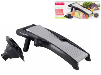 Шинковка Kamille металлическая 38х17х13см (черная)