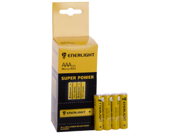 Батарейка сольова Enerlight Super Power 1,5V, AAA, R03 (ціна за спайку 4шт) 4823093502119