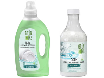Набор гель для посудомоечной машины Grun Tab Original 1л+соль Grun Tab Original 1кг