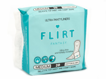 Прокладки Fantasy Flirt ежедневные ultra cotton&light в индивид. упаковке (цена за уп. 20шт) WKL27S