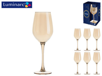 Набор бокалов для шампанского Luminarc Селест Золотой Мед 350мл 4шт 40230