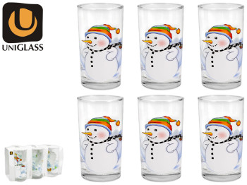 Набір склянок Classico Snowman 260мл 91206