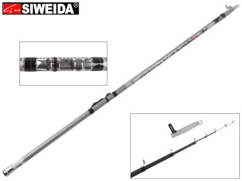 Вудка Siweida "Attacker" карбон IM7, 7 кілець, 5-секційна 5м 5-25г