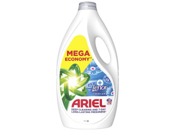 Гель для прання Ariel+Lenor Дотик свіжого повітря, універсальний, 70 циклів, 3,15л