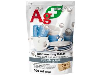 Бальзам для миття посуду Bio Formula Ag+, з іонами срібла, 500мл, дойпак