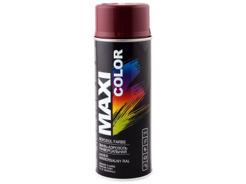 Эмаль аэрозольная универсальная декоративная MAXI COLOR бордовый 400мл