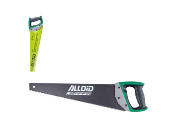 Ножовка по дереву Alloid, 450мм, 3D зуб, тефлоновое покрытие, комбинированная ручка