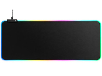 Коврик для мышки TWolf P4 RGB, резина, текстиль, 900×400×4мм, цвет черный