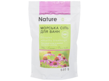 Морская соль для ванн Nature code Healthy breathing Хвоя, эхинацея и гинкго билоба, 550г