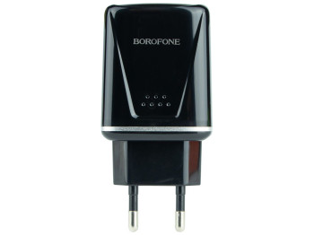 Мережевий зарядний пристрій Borofone BA54A QC3.0 18W Колір Чорний