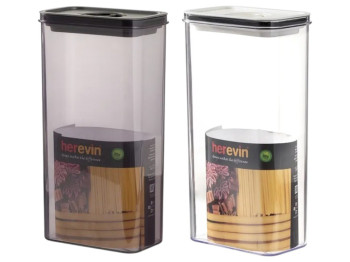Контейнер Herevin Canister-Vacuum Lid, прямоугольный, вакуумная крышка, пластик, 3л, 29×15,3×9,5см